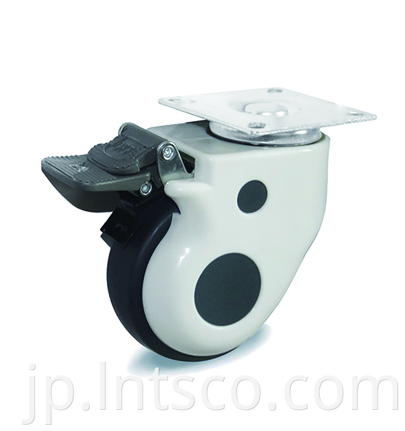American Style Brake PU Medical Casters